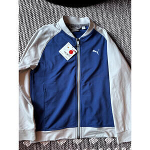 Puma Youth Boys Size Medium Blue‎ and Gray Full-Zip Jacket [COPY]